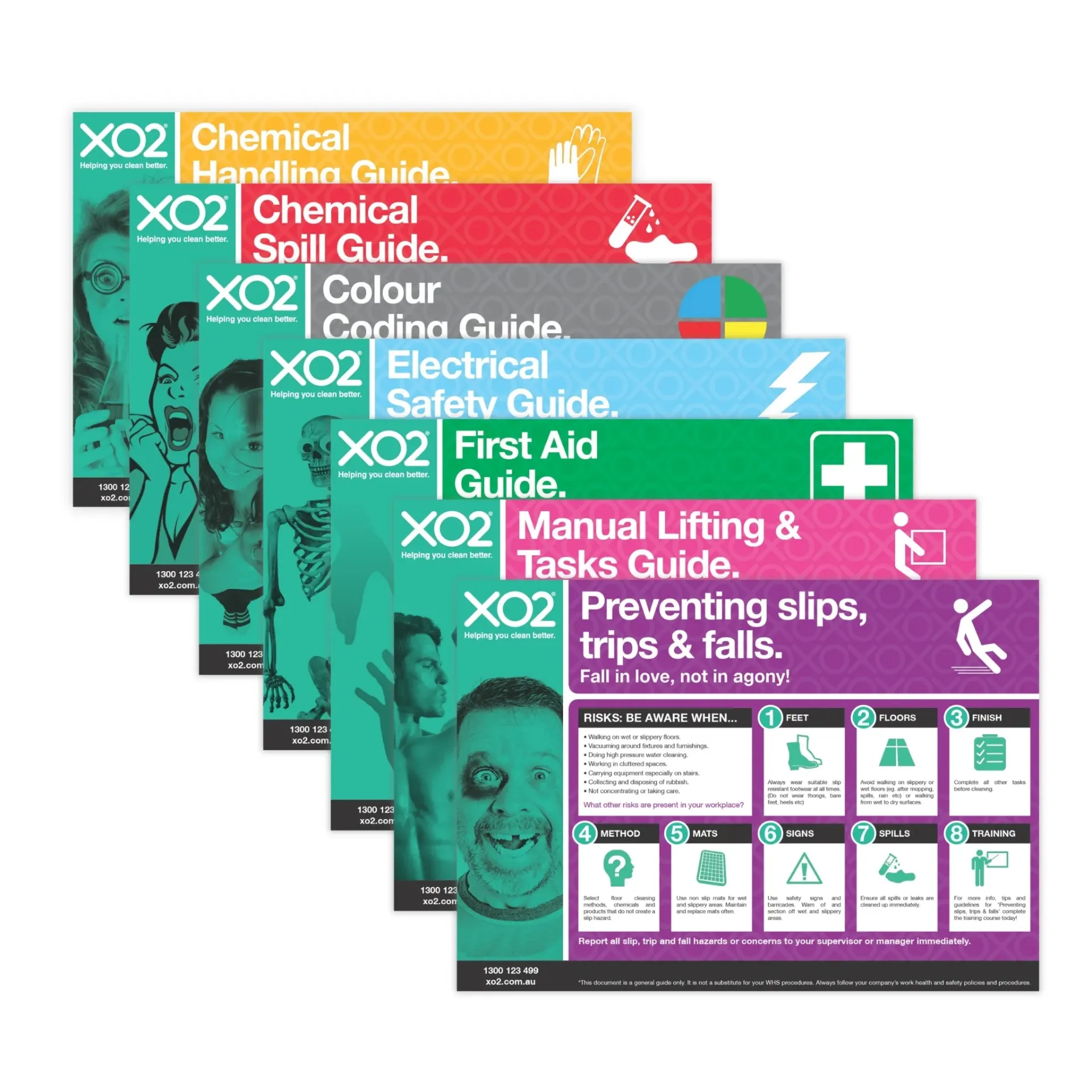 XO2® Safety Sign Set - Splash Resistant, All 7 Safety Signs